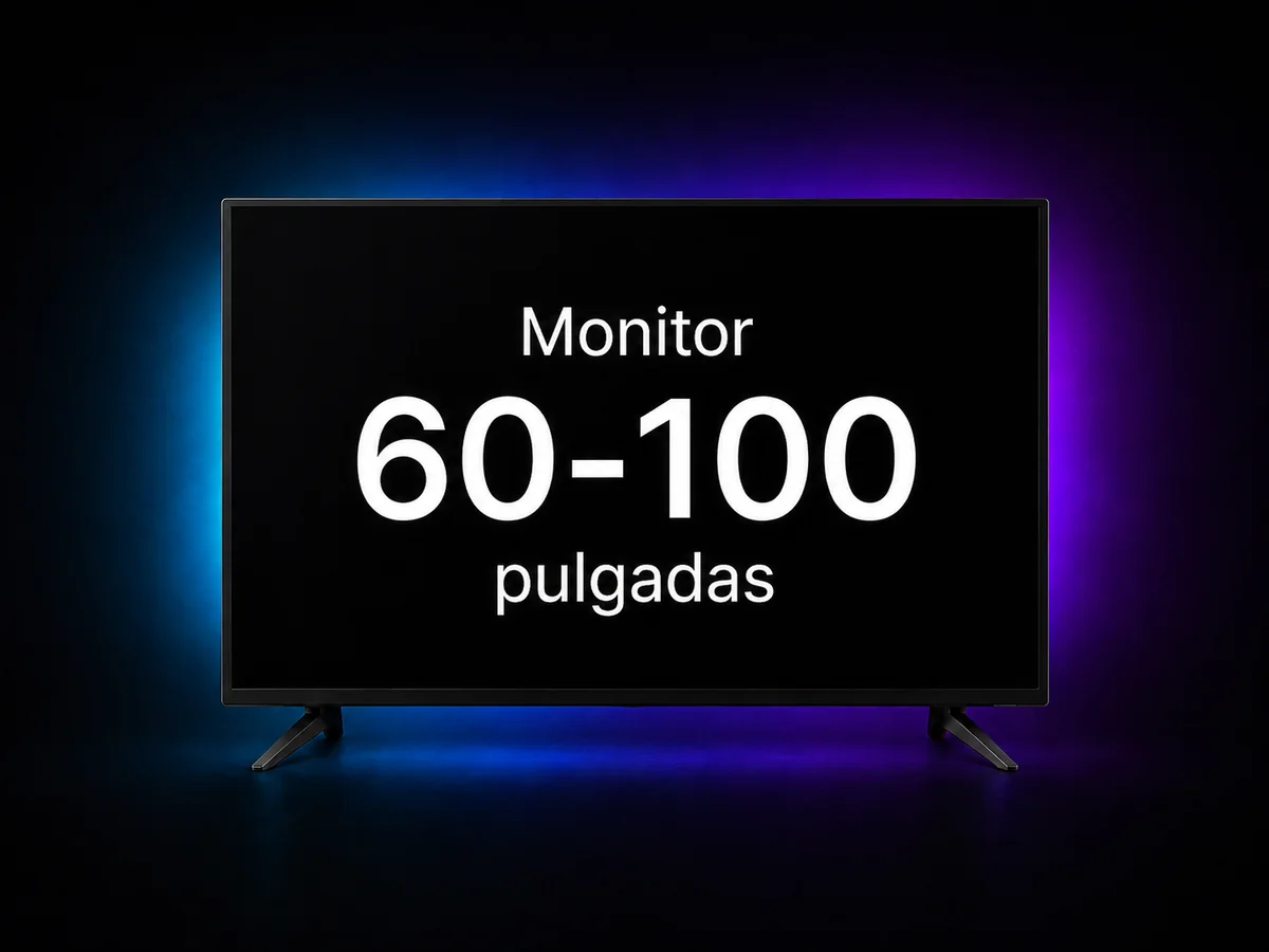 Pantalla profesional de 60 a 100 pulgadas para congresos y escenarios